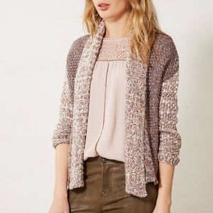 Anthropologie Moth Woodhouse Marled Open Cardigan